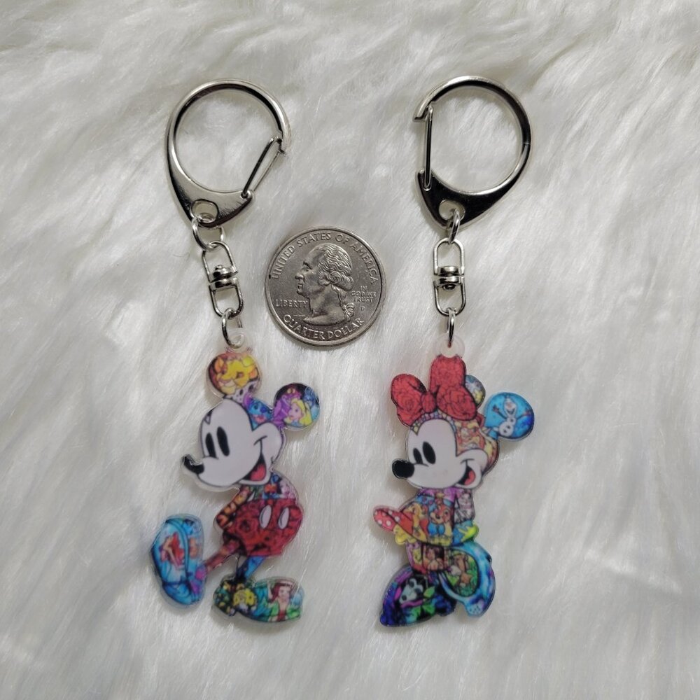 Mickey & Minnie Keychain Set - Picture 3 of 6